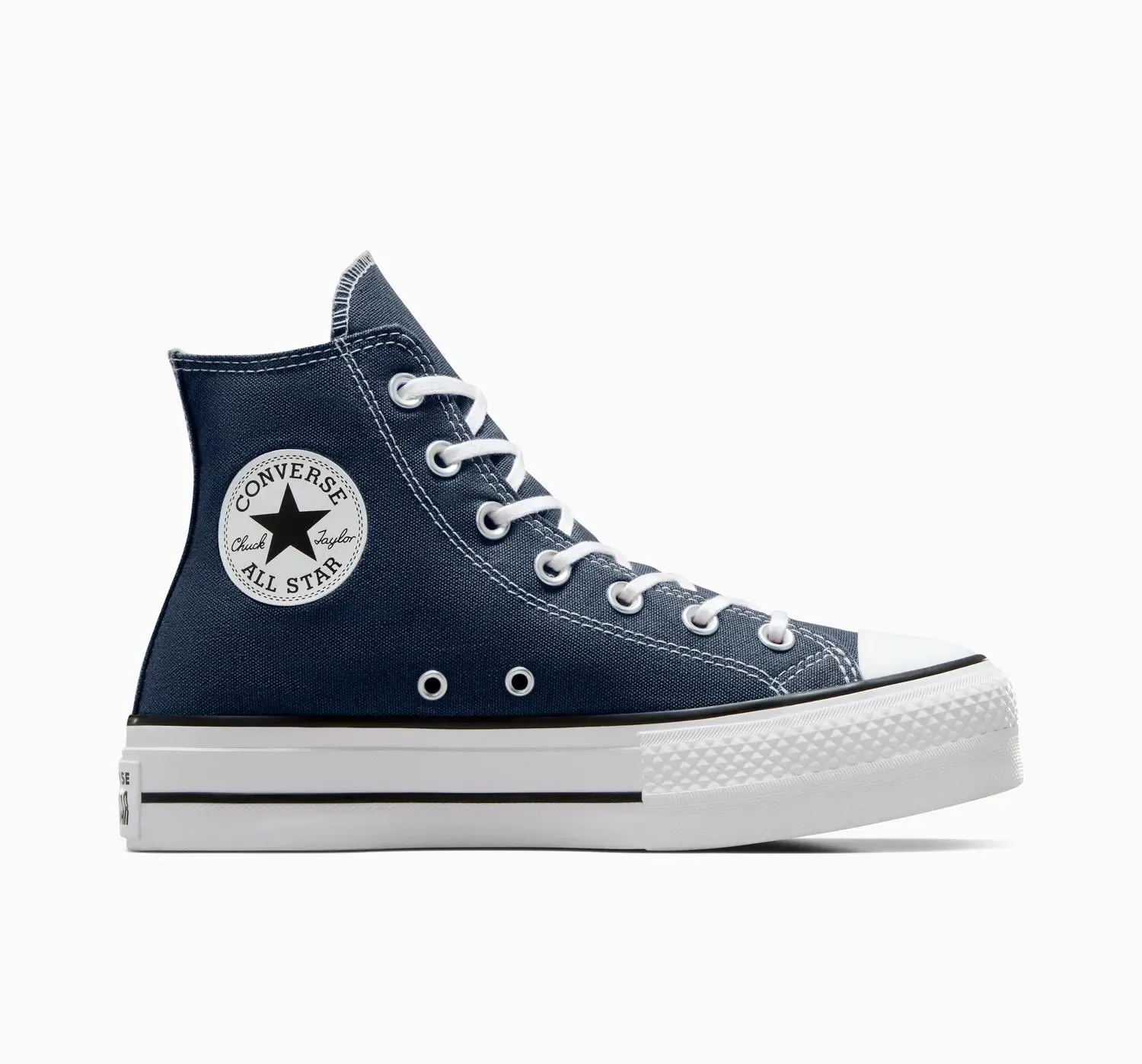 CONVERSE WOMEN'S CHUCK TAYLOR LIFT NAVY SNEAKERS SHOES