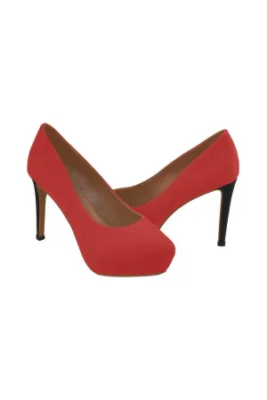 Crimson Red Women's High Heels