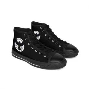 Crowgodshi 2nd Gen. High-Tops, Black on Black w/ WHITE LOGO