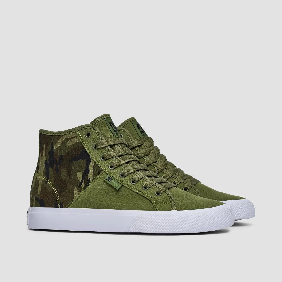 DC Manual Hi TXSE Shoes - Olive Camo