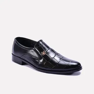 Dicaprio Black Quilted Formal Shoes 0111103