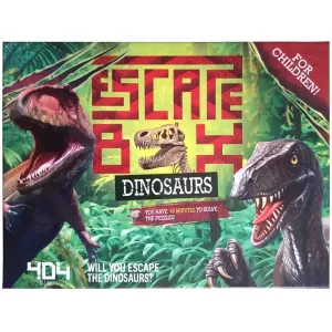 Escape Box Dinosaurs - Cooperative Dinosaur Board Game for Family, Adults, and Children (2-5 Players, Ages 7 )