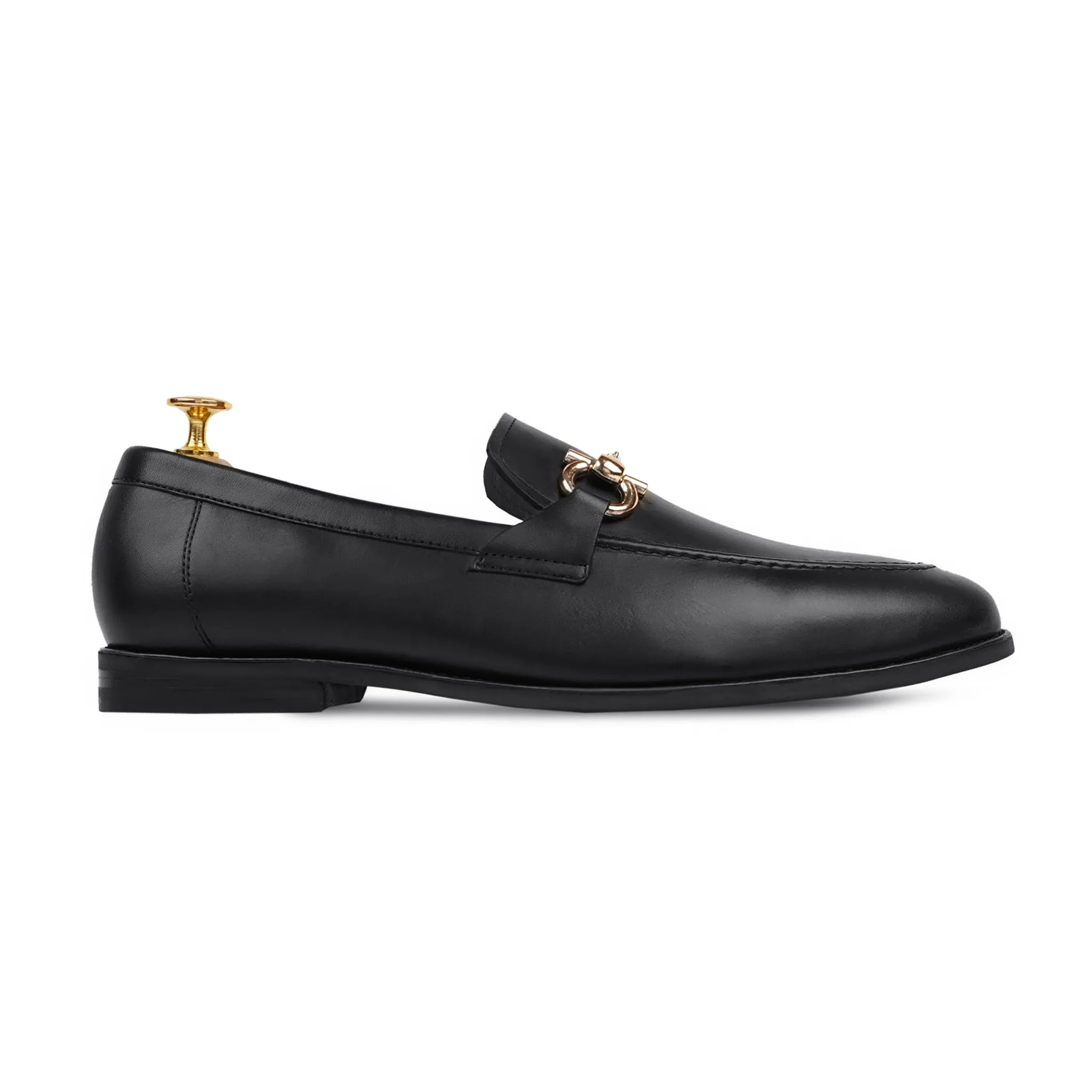 Essen - Men's Black Calf Leather Loafer