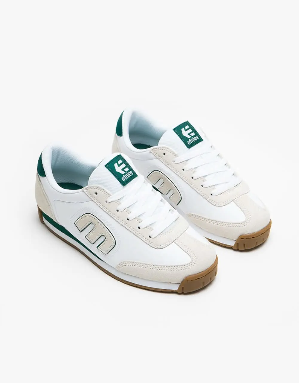 Etnies Lo-Cut II LS Skate Shoes - White/Green/Gum