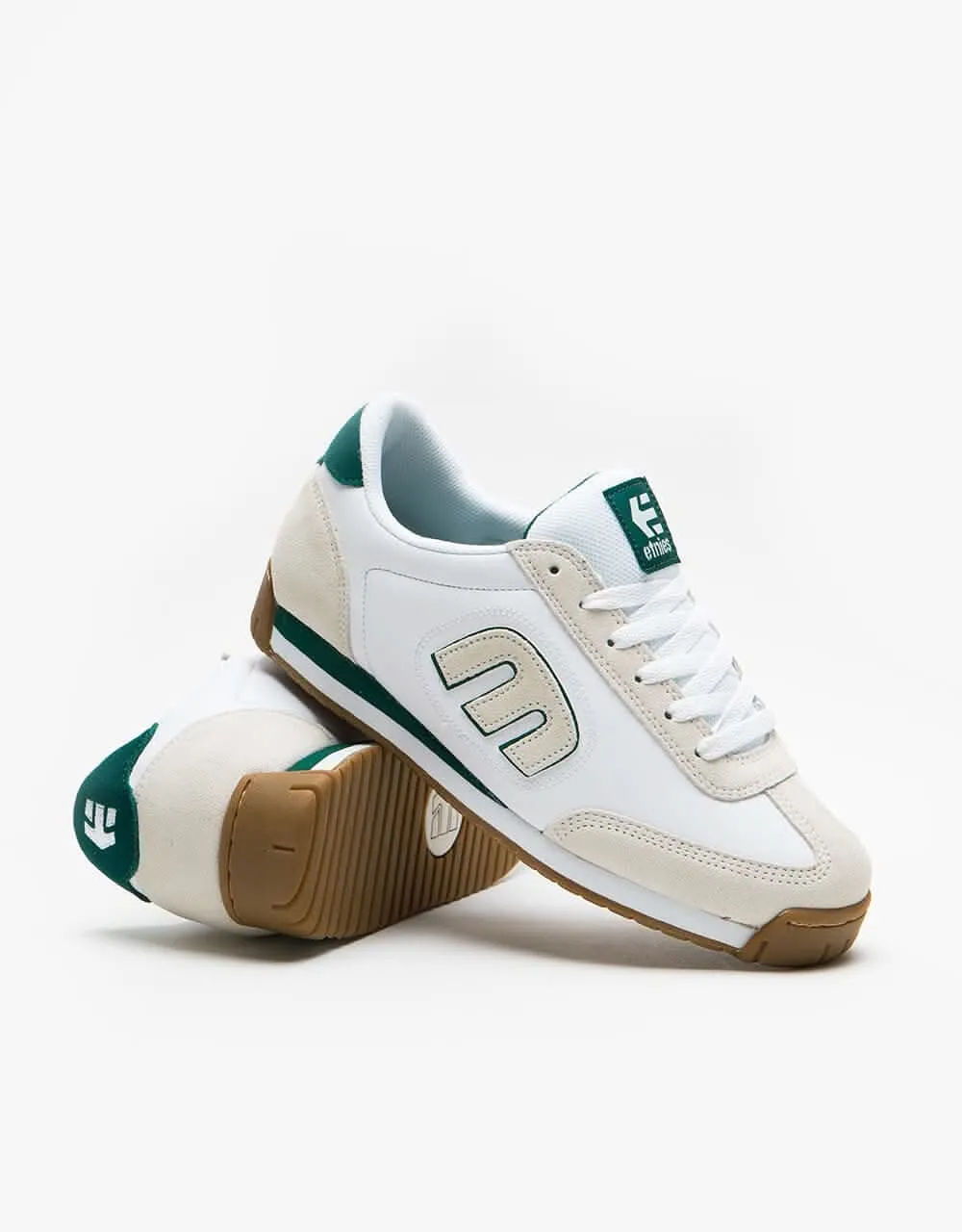 Etnies Lo-Cut II LS Skate Shoes - White/Green/Gum