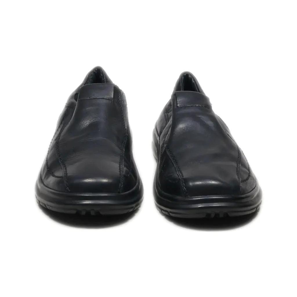 Falcon Formal Slip Ons Leather Black Colour For Men