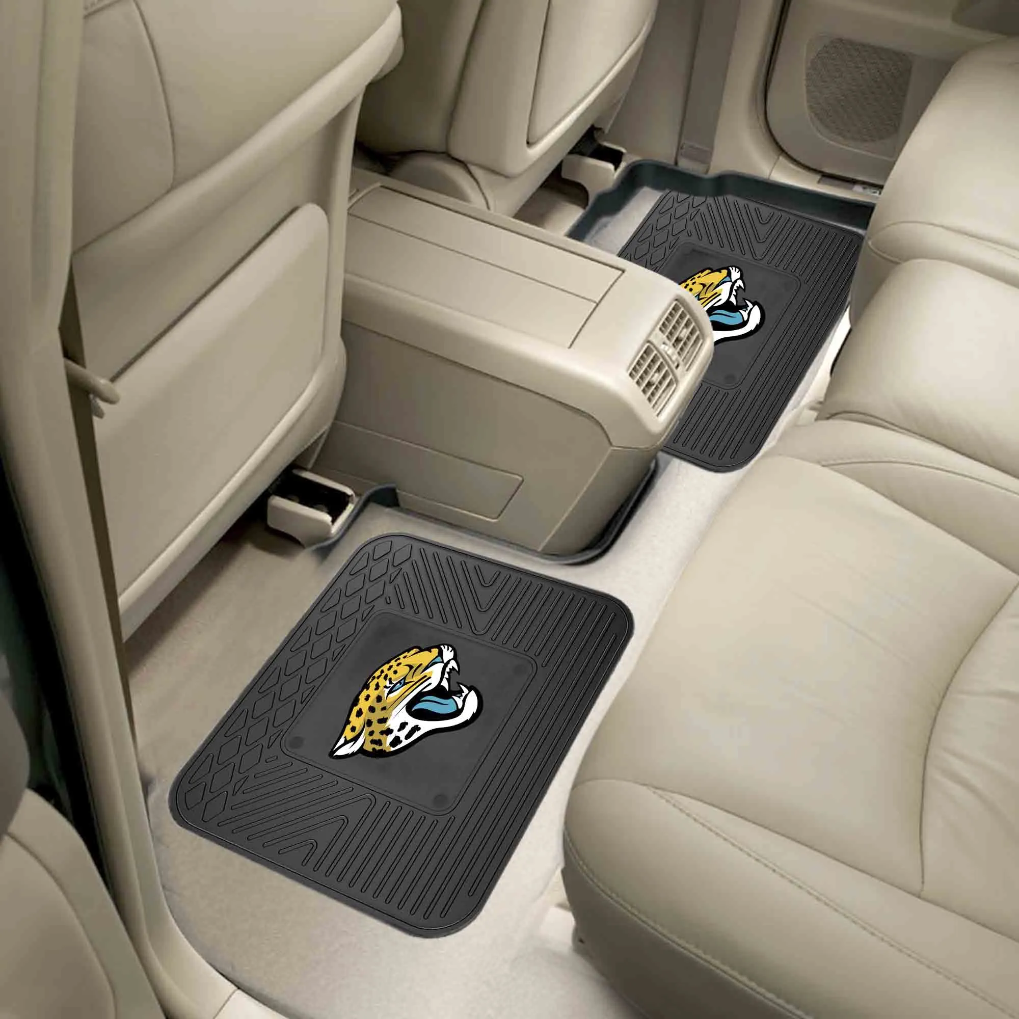 Fanmats Jacksonville Jaguars Back Seat Car Utility Mats - 2 Piece Set