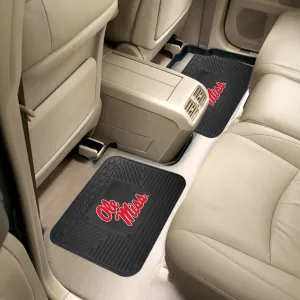 Fanmats Ole Miss Rebels Back Seat Car Utility Mats - 2 Piece Set