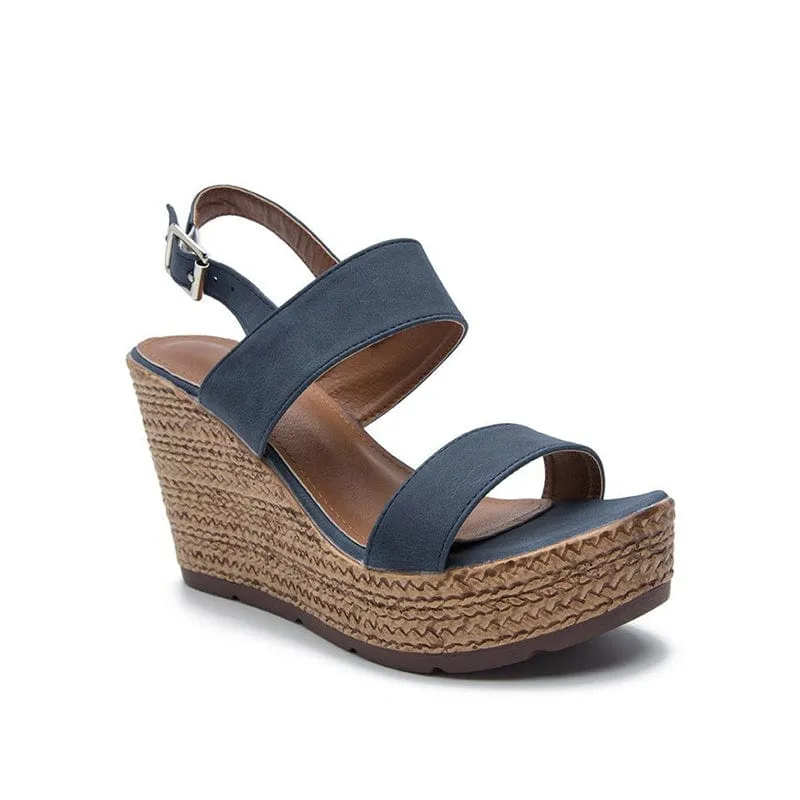 Flatform Wedge Heel Sandals