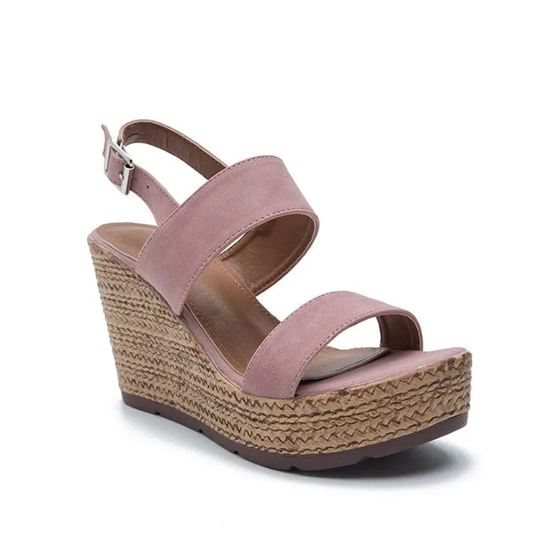 Flatform Wedge Heel Sandals