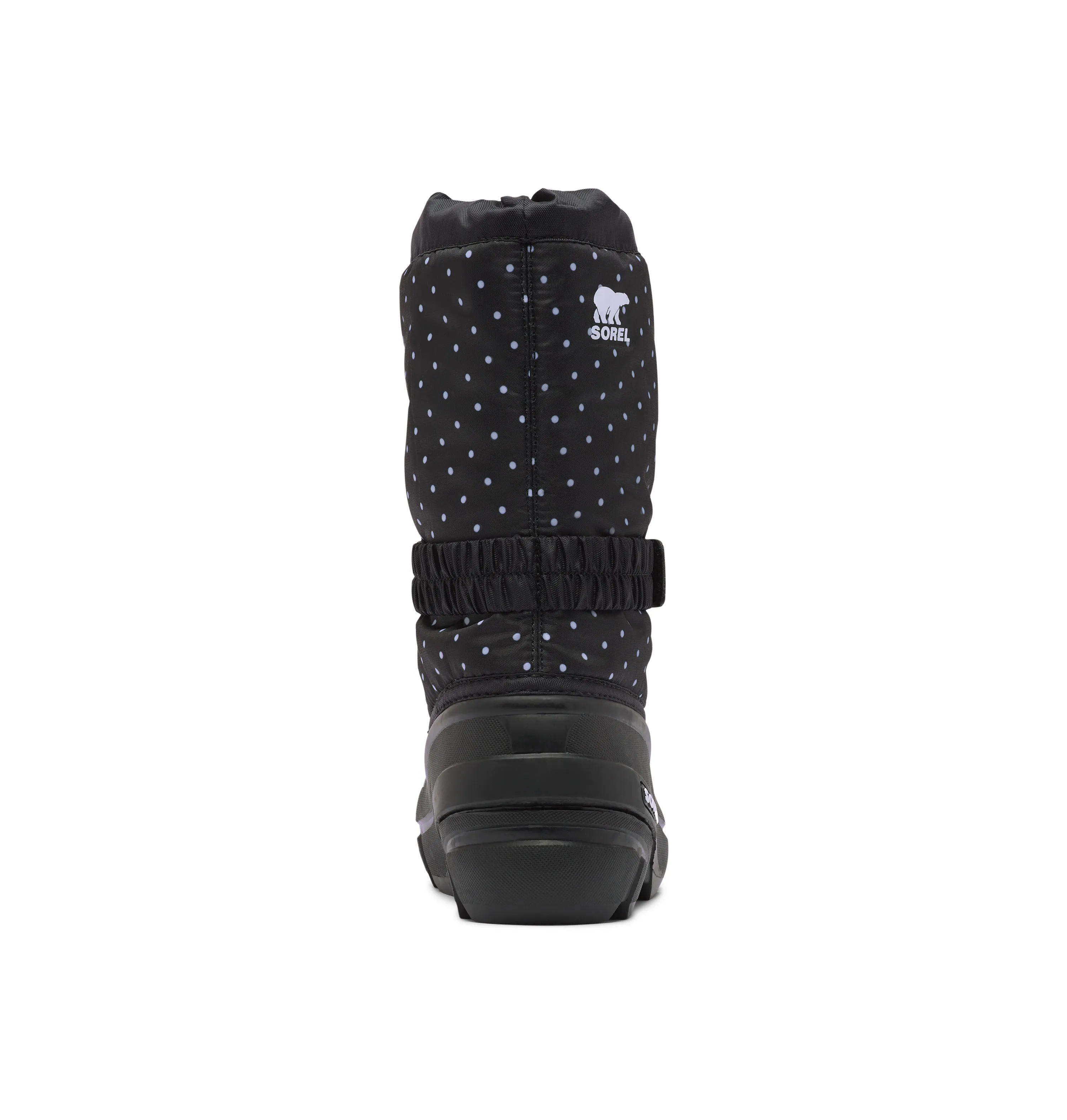 Flurry Printed Kid's Insulated Snow Boot - Black/Dots