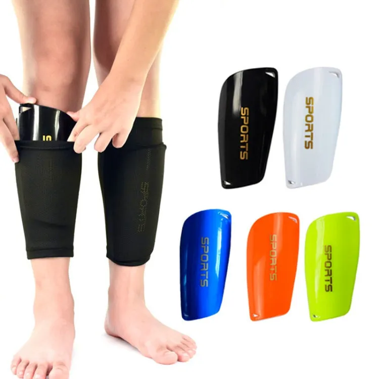 Football Shin Pads Reinforced Shin Pads Sports Calf Pads(Orange M)