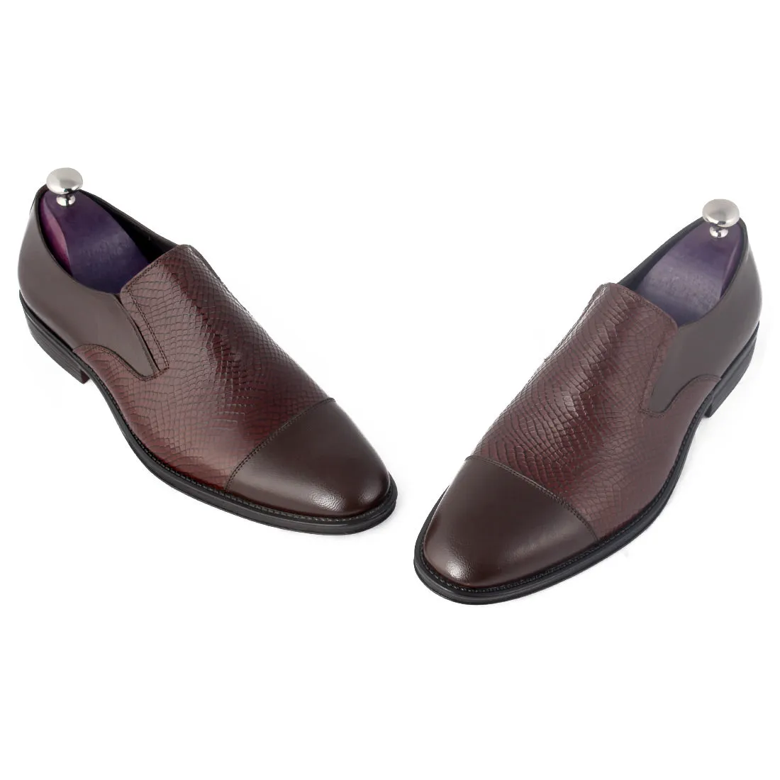 Formal shoes / 100% genuine leather -Brown -8160