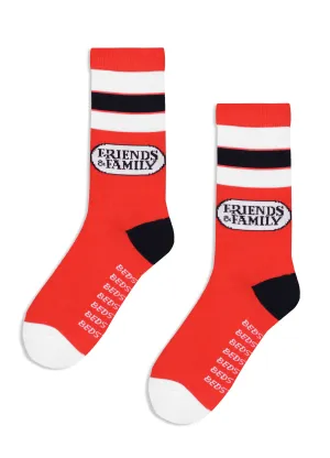 FRIENDS & FAMILY SOCKS (RED)