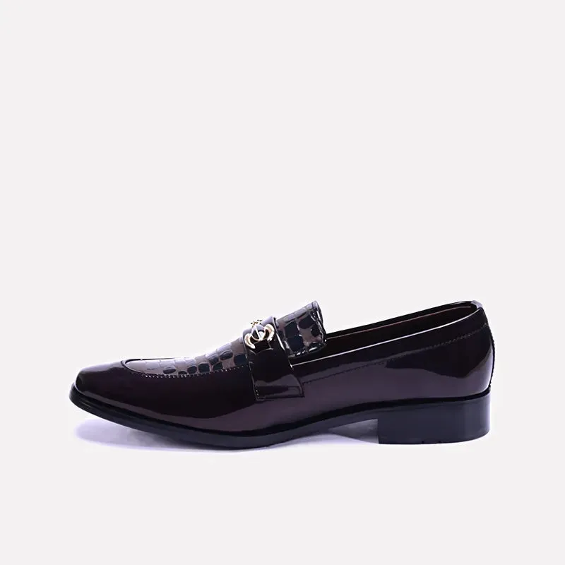 Gerald Maroon Horsebit Dress Shoes 0110931