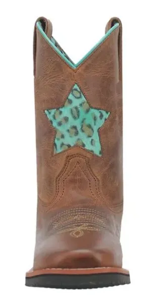 Girl's Dan Post Star Inlay Tan Boot