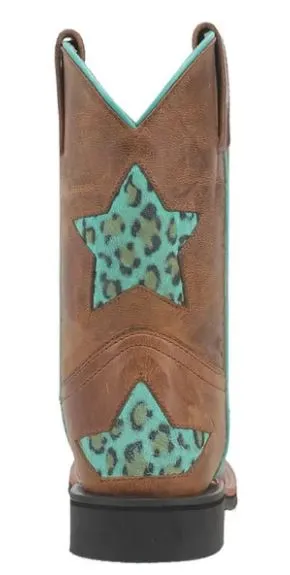 Girl's Dan Post Star Inlay Tan Boot