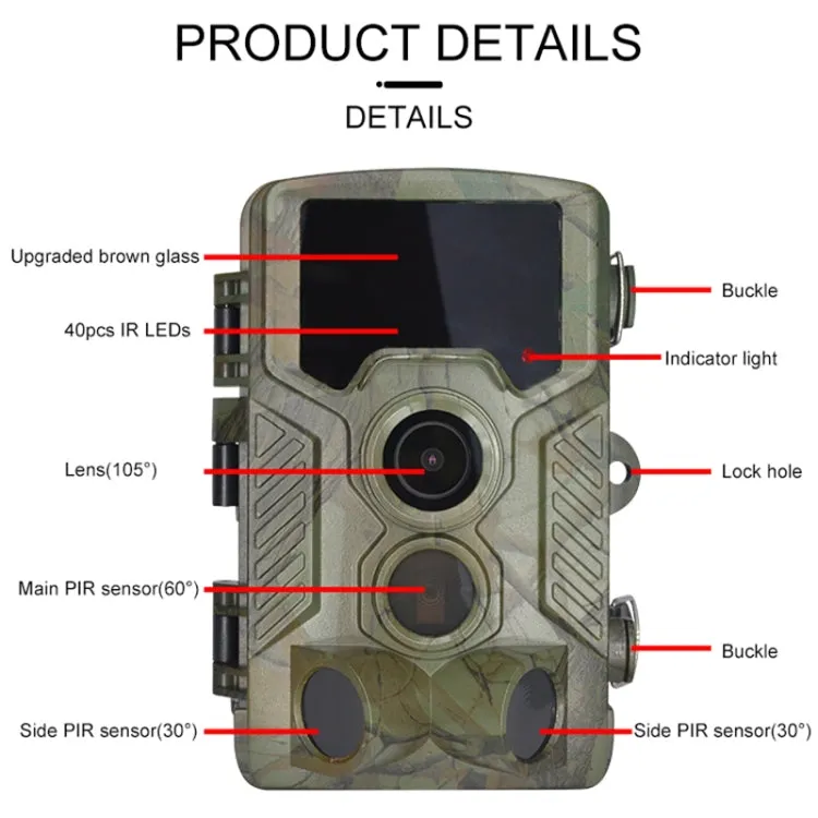 H881 21 Mega Pixels 2.4 inch TFT Screen Hunting Trail Camera