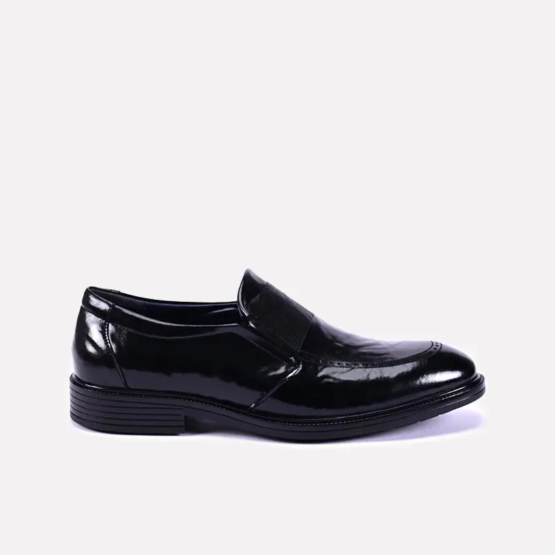 Hampton Black Glossy Dress Shoes 0111240