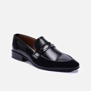 Harrington Black Perforated Dress Shoes 0111151