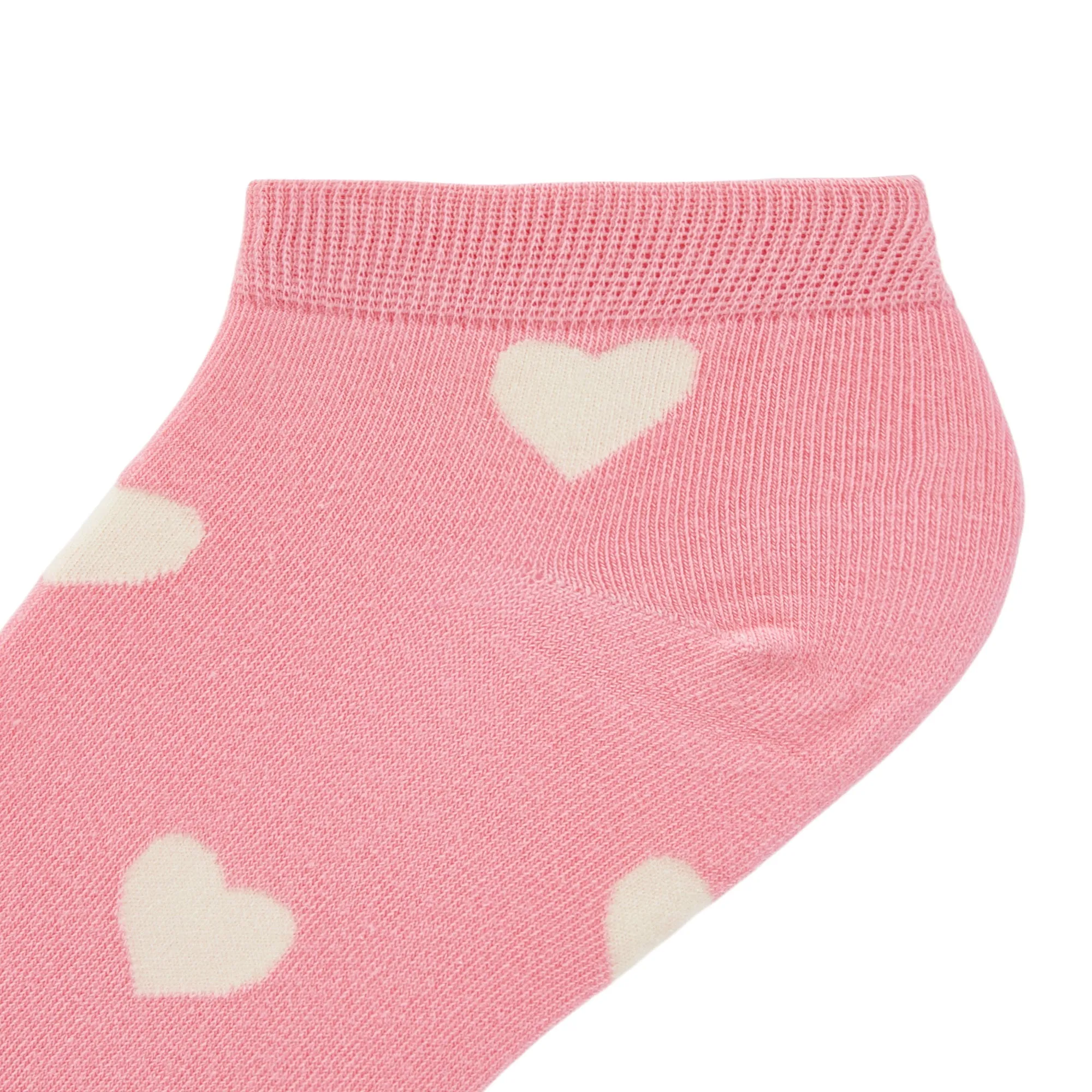 Hearts Printed Ankle Socks