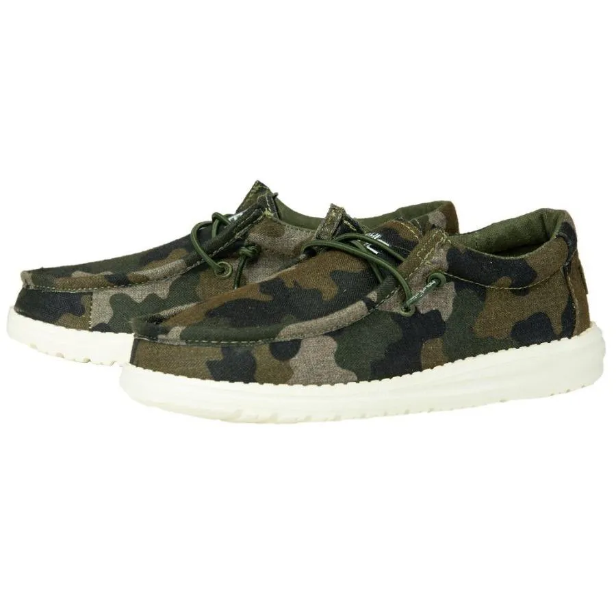 Hey Dude Wally Linen Camo