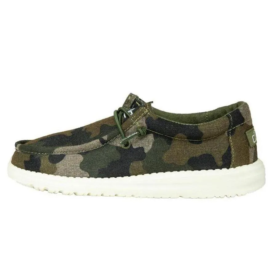 Hey Dude Wally Linen Camo