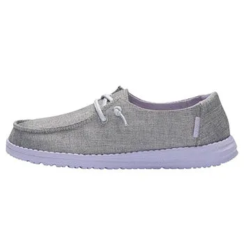 Hey Dude Wendy Youth Sparkling Grey Lilac