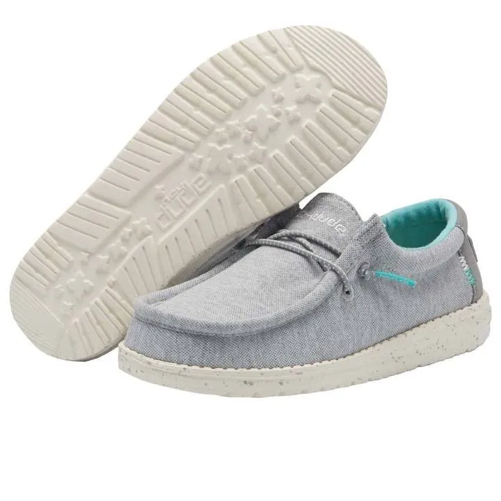 Hey Dude Youth Wally Stretch Grey