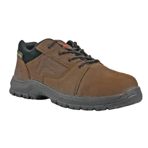 Hoss Boots Mens Lacer Brown Leather Full-Grain Tumbled Work Shoes