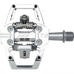 HT Compoments T2 Enduro Race Clipless Pedals Silver