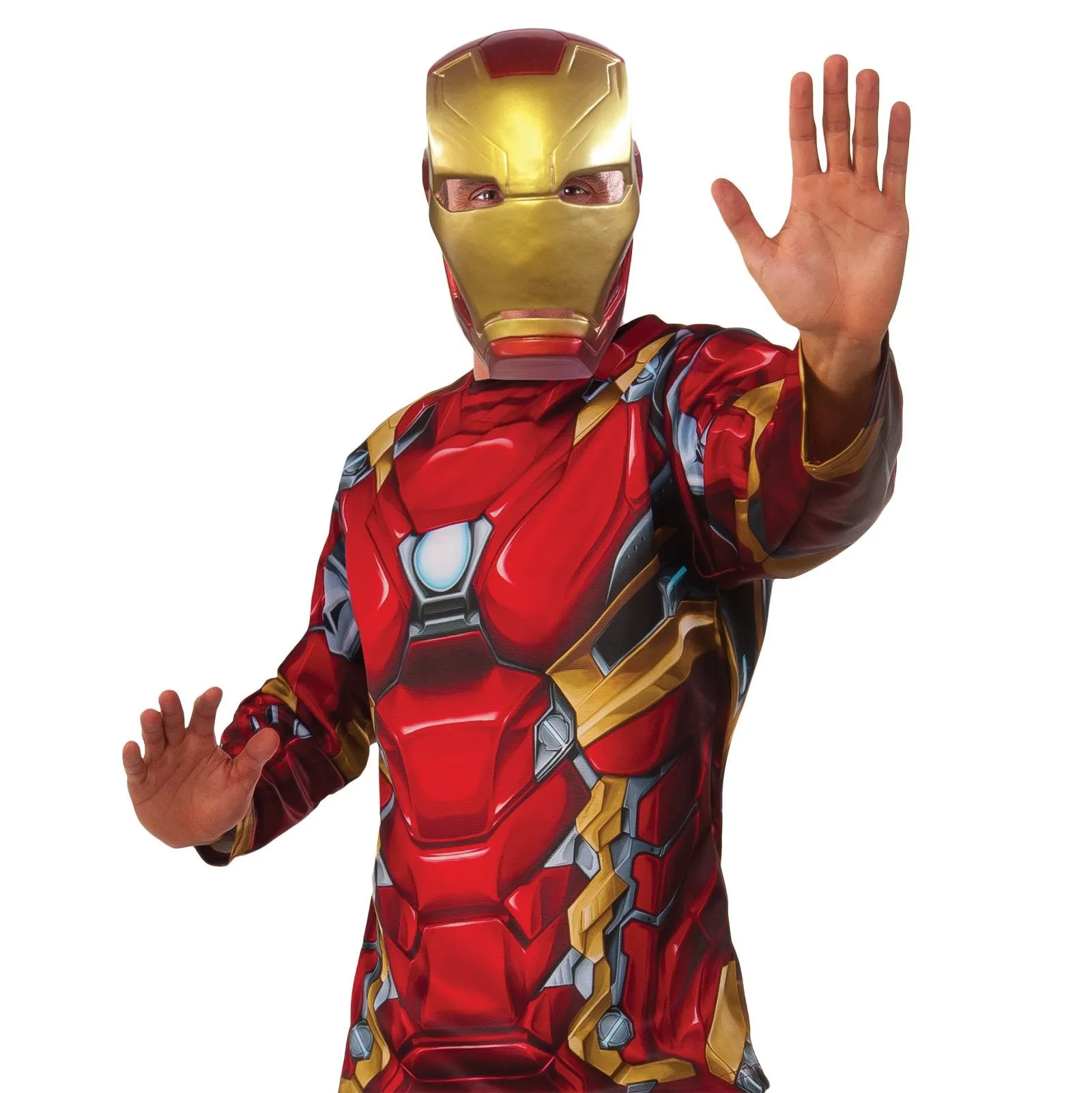 Iron Man Costume Top & Mask Set for Adults - Marvel Avengers