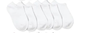 Jefferies Socks Smooth Toe Capri Liner Sport Socks 6 Pair Pack: Style 62709