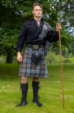 Kilt in Wool Blend Tartan