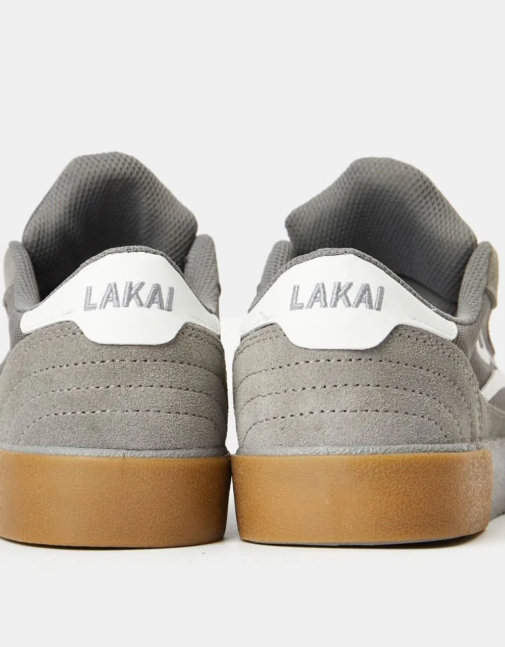 Lakai Cambridge Skate Shoes - Light Grey/Gum Suede