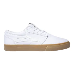 LAKAI  GRIFFIN - WHITE/GUM CANVAS