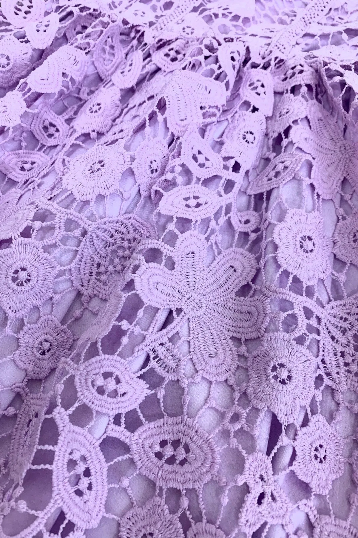 Lavender Floral Lace Tank Dress