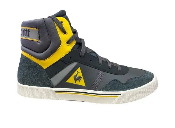 Le Coq Sportif scarpa sneakers da uomo Lecourbe M 3 1321256 grigio-giallo