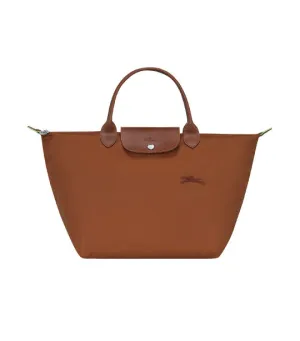 Le Pliage Green Top Handle Bag M Cognac