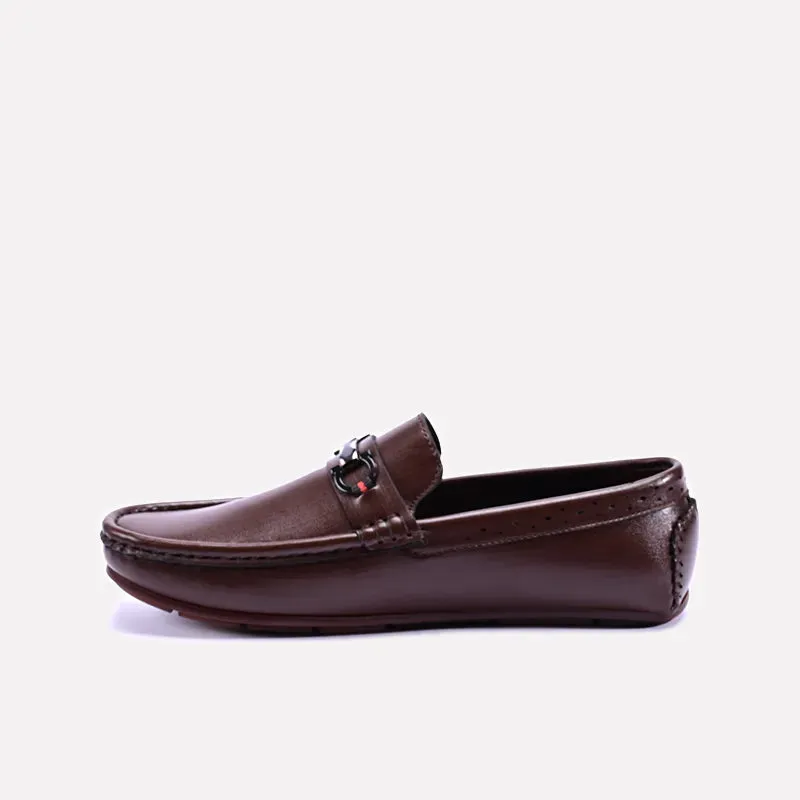 Legion Brown Formal Horsebit Loafers 0130822