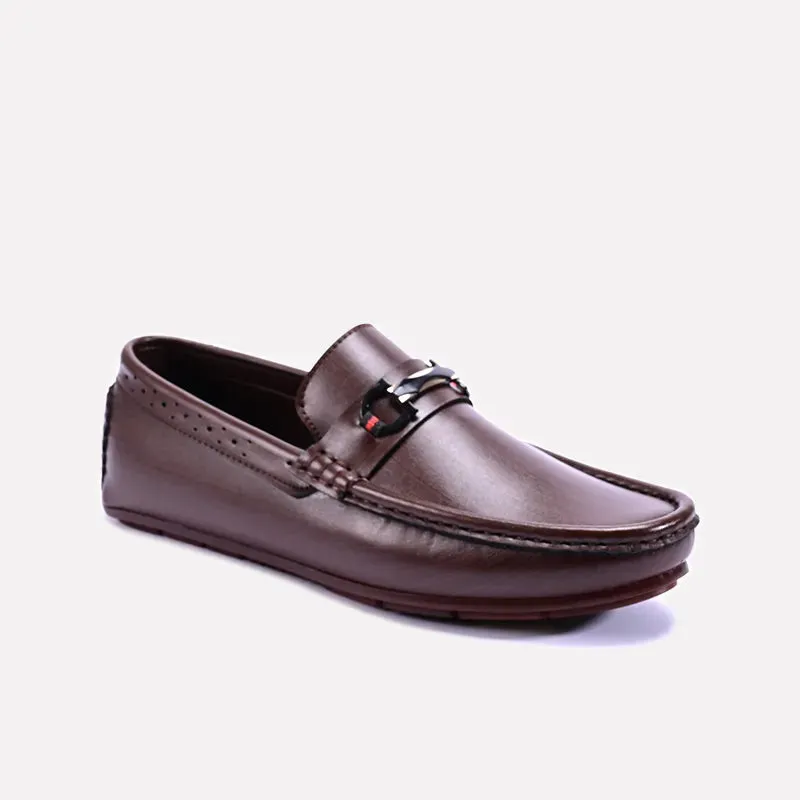 Legion Brown Formal Horsebit Loafers 0130822