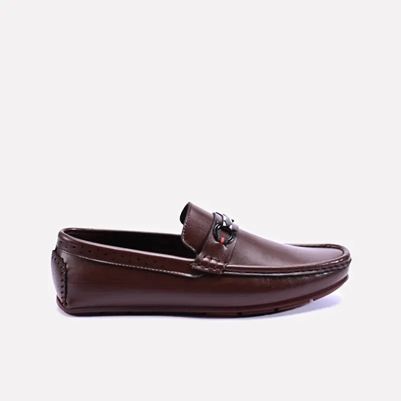 Legion Brown Formal Horsebit Loafers 0130822