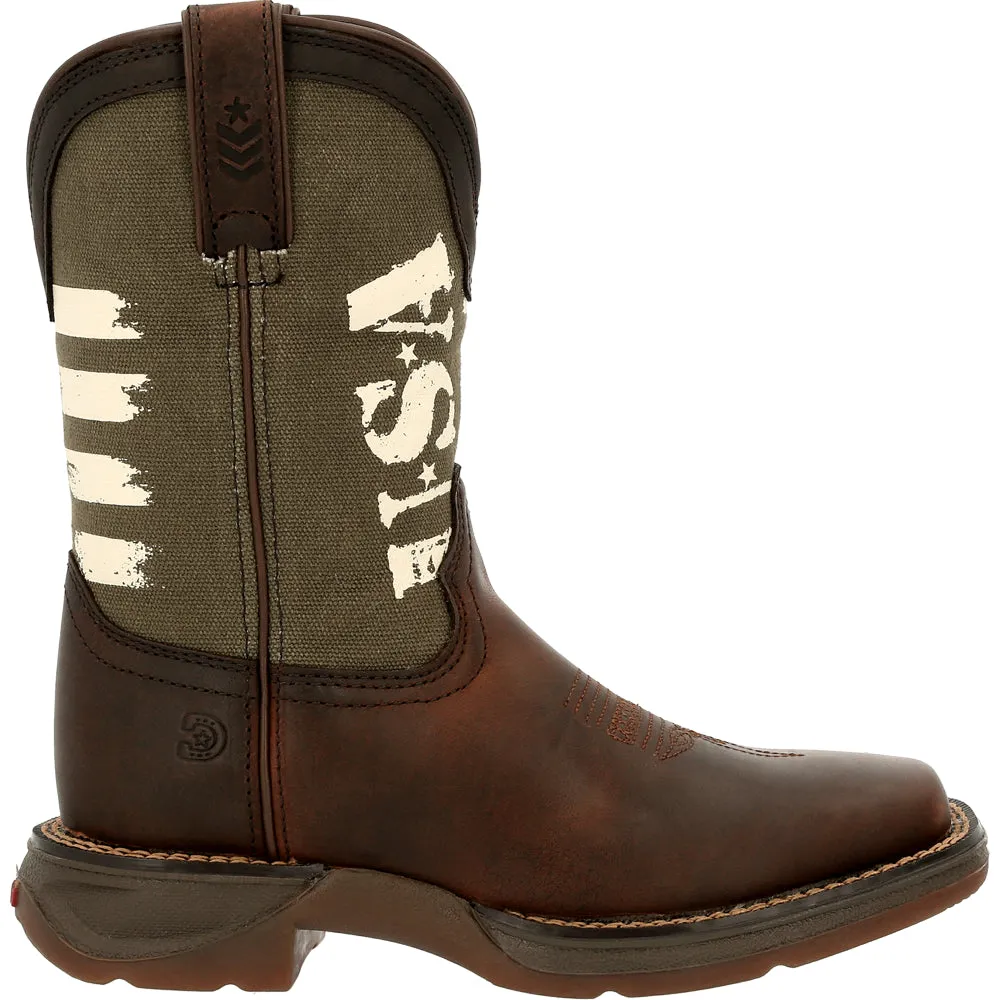 Lil' Rebel Army Square Toe Cowboy Boots (Little Kid-Big Kid)