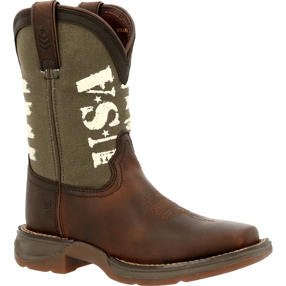 Lil' Rebel Army Square Toe Cowboy Boots (Little Kid-Big Kid)