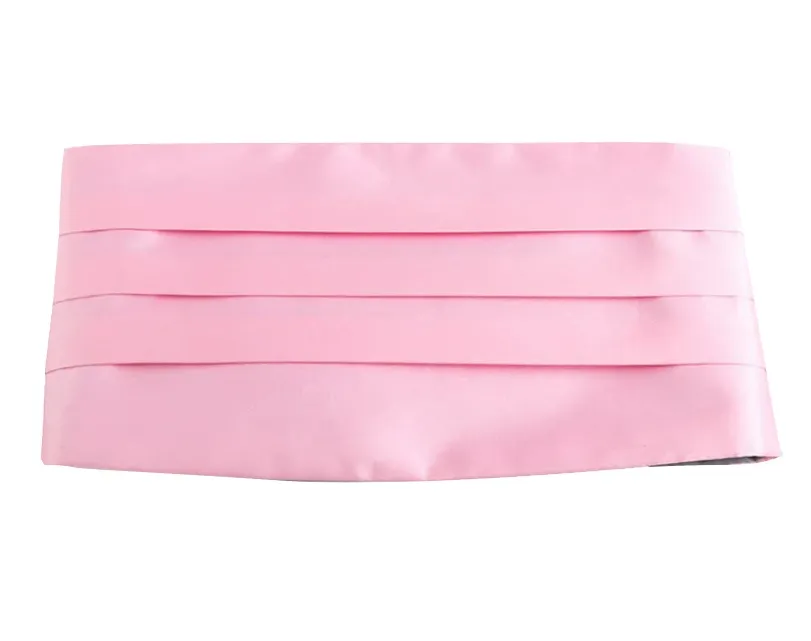 Mens Baby Pink Adjustable Cummerbund