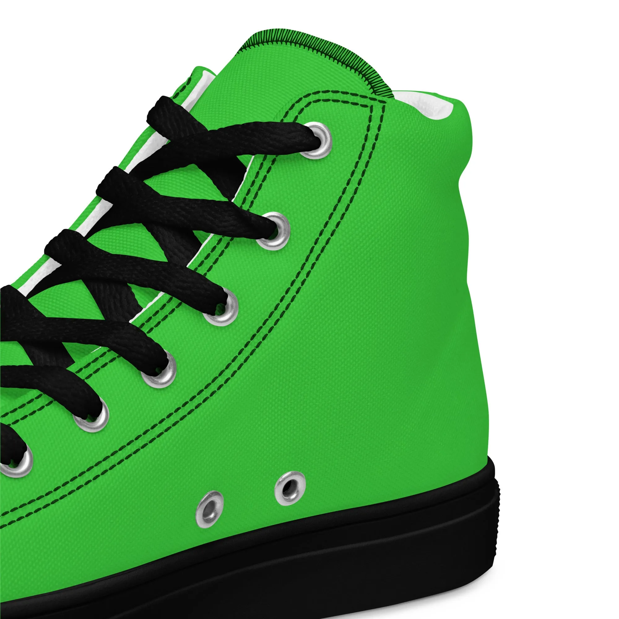 Men’s Lime Green High Top Shoes