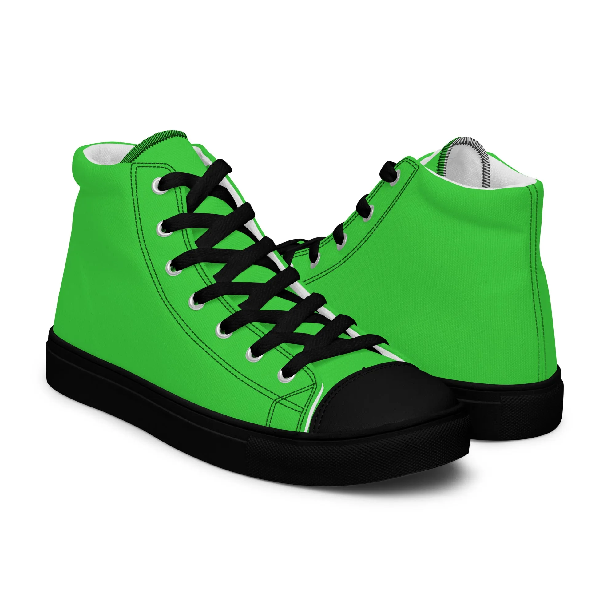 Men’s Lime Green High Top Shoes