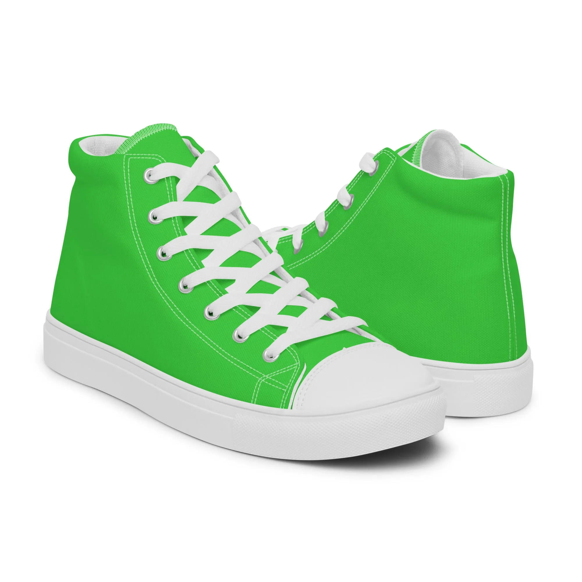 Men’s Lime Green High Top Shoes