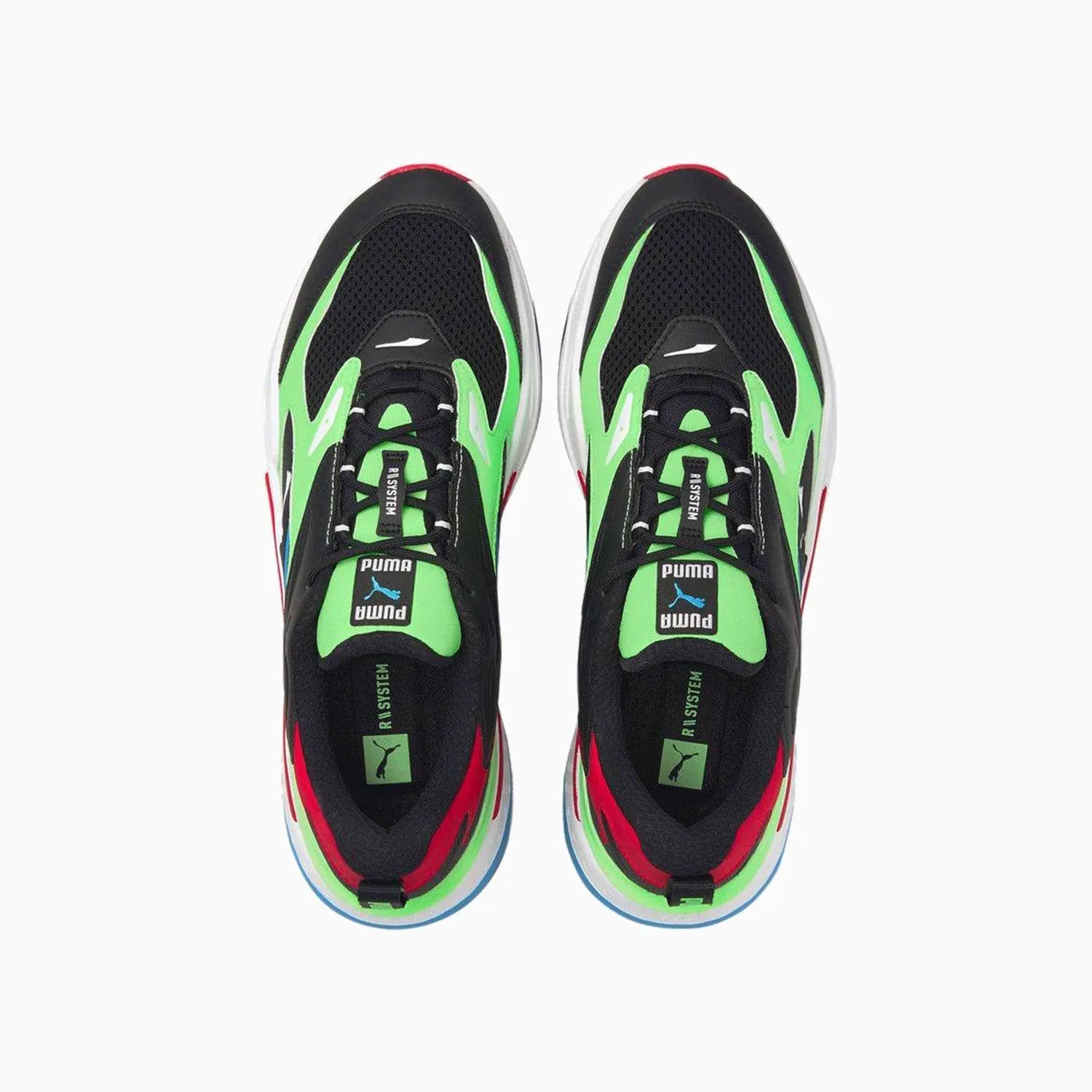 Men's RS-Fast "Black Elektro Green" Sneakers