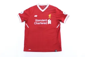 New Balance Embroidered Logo Liverpool Mohammed Salah Soccer Jersey